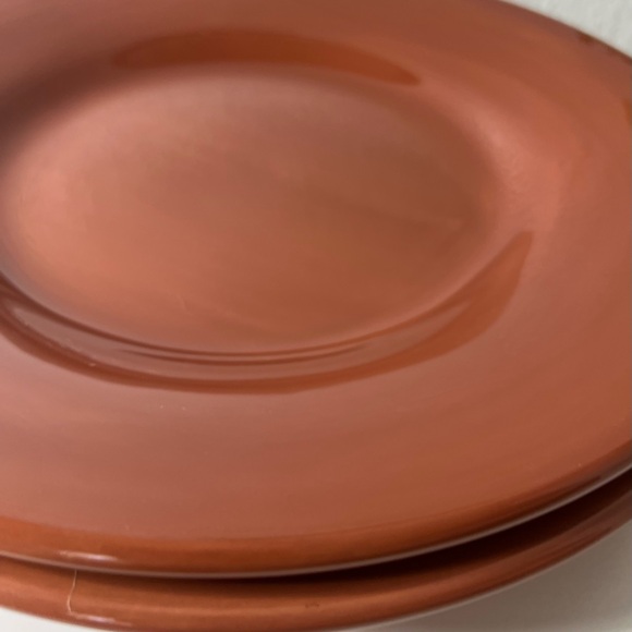 2 Pottery Barn Sausalito 12” Replacement Dinner Plate Dish Spice Terracotta Lot - Picture 5 of 6